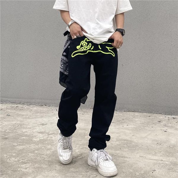 men's jeans skeleton dog embroidery baggy men retro high street oversize casual denim trousers harajuku washed hip hop jean pants, Blue
men's jeans skeleton dog embroidery baggy men retro high street oversize casual denim trousers harajuku washed hip hop jean pants, Blue