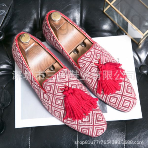 dress shoes designer spring and autumn daily low heel red tassel shoes formal leisure trend men's single yk400 72fr, Black
dress shoes designer spring and autumn daily low heel red tassel shoes formal leisure trend men's single yk400 72fr, Black