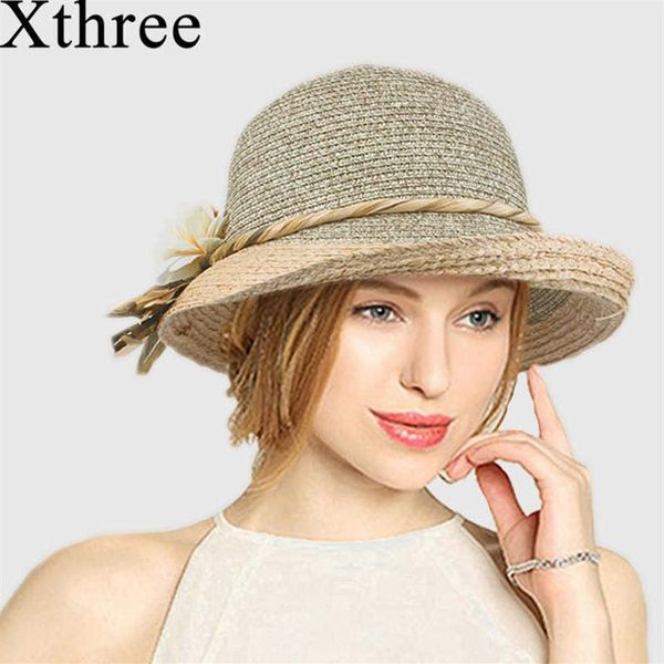 xthree good quality summer hat women raffia straw cap ladies big brim sun forgirlbeach 2106112446, Blue;gray
xthree good quality summer hat women raffia straw cap ladies big brim sun forgirlbeach 2106112446, Blue;gray
