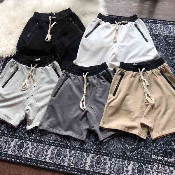 season 5 of god complex essential line loose zipper drawstring shorts high-quality five color matching couple neutral short, White;black
season 5 of god complex essential line loose zipper drawstring shorts high-quality five color matching couple neutral short, White;black