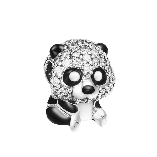 sparkling cute panda charm silver beads for jewelry making fit chairms 925 pandora bracelet & bangle fashion jewelry spring blooms, Black
sparkling cute panda charm silver beads for jewelry making fit chairms 925 pandora bracelet & bangle fashion jewelry spring blooms, Black