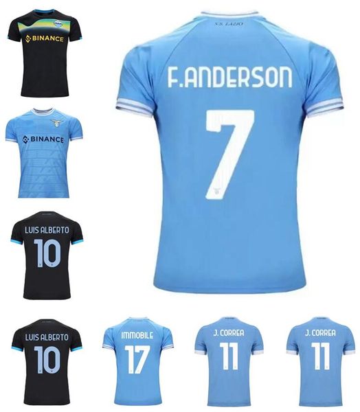 22 23 lazio home soccer jerseys immobile j.correa lazzari 2022 2023 sergej third maglie sergej luis alberto football men kids kit shirts fan, Black;yellow
22 23 lazio home soccer jerseys immobile j.correa lazzari 2022 2023 sergej third maglie sergej luis alberto football men kids kit shirts fan, Black;yellow