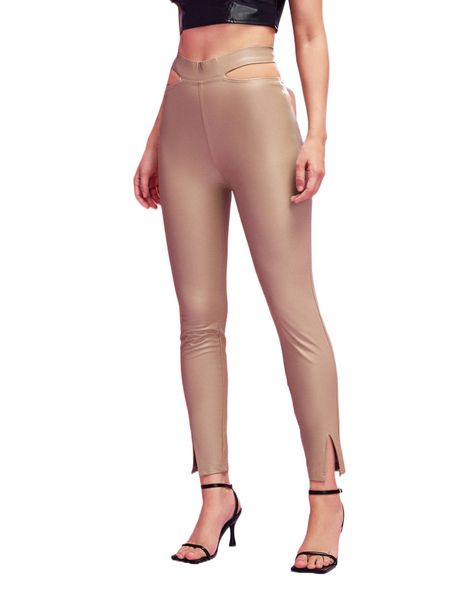 x bee.sky collection cut out waist split hem pu leather pants v0ew#, Black;white
x bee.sky collection cut out waist split hem pu leather pants v0ew#, Black;white