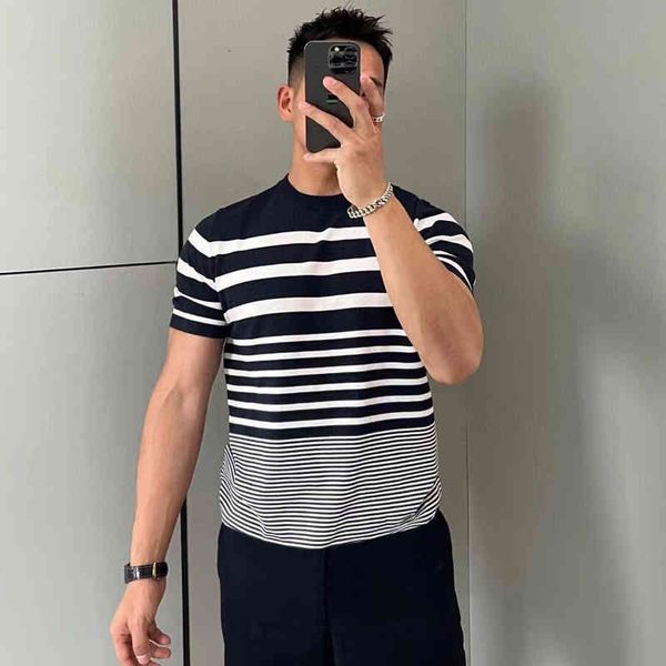 men's polos spring and summer high luxury fashion brand creative gradient stripe jacquard mercerized long staple cotton men's vers, White;black
men's polos spring and summer high luxury fashion brand creative gradient stripe jacquard mercerized long staple cotton men's vers, White;black