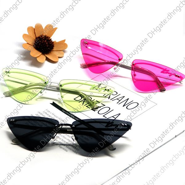 fashion cats designer eye frameless trimming sunglasses womens personality trend small triangle sunglasses medusa, White;black
fashion cats designer eye frameless trimming sunglasses womens personality trend small triangle sunglasses medusa, White;black