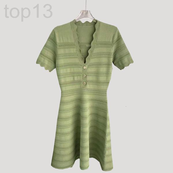 casual dresses designer spring and summer of 22, s family v-neck lace waist cut-out knitwear long skirt women's short sleeve micro elas, Black;gray
casual dresses designer spring and summer of 22, s family v-neck lace waist cut-out knitwear long skirt women's short sleeve micro elas, Black;gray