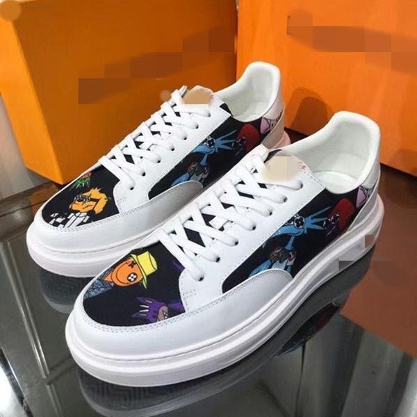 new designer men trainer sneaker low suede calfskin leather runner trainers printing embossed grained rubber platform lace-up shoes xpp, Black
new designer men trainer sneaker low suede calfskin leather runner trainers printing embossed grained rubber platform lace-up shoes xpp, Black