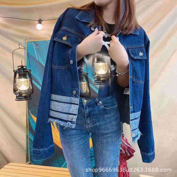 women's jackets home ss korean autumn hem stripe design rough washed denim jacket shenzhen nanyou, Black;brown
women's jackets home ss korean autumn hem stripe design rough washed denim jacket shenzhen nanyou, Black;brown