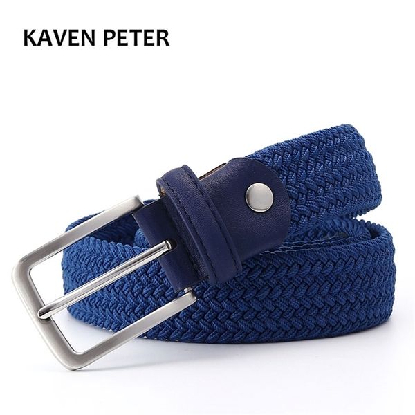 men blue elastic stretch waist belt canvas braided woven leather 1-3/8" wide metal for 220402, Black;brown
men blue elastic stretch waist belt canvas braided woven leather 1-3/8" wide metal for 220402, Black;brown