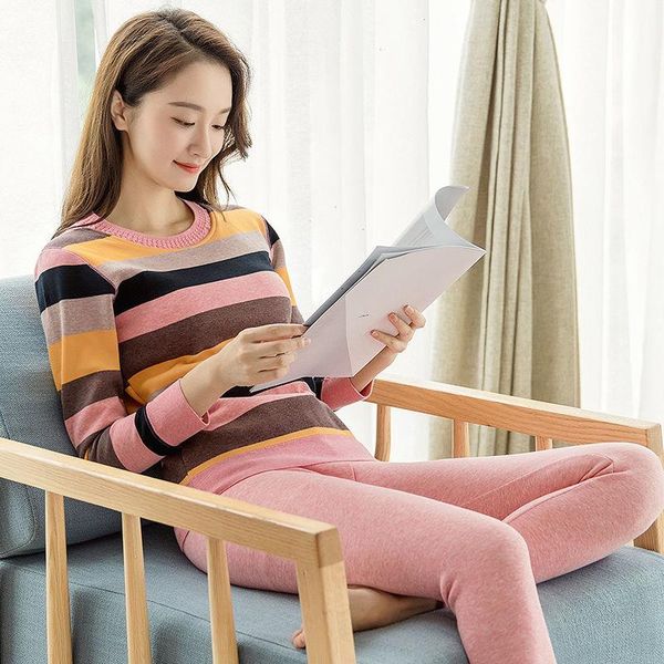 thickening and fleece thermal underwear ladies suit winter cotton sweater constant temperature heating long johns, Black;pink
thickening and fleece thermal underwear ladies suit winter cotton sweater constant temperature heating long johns, Black;pink