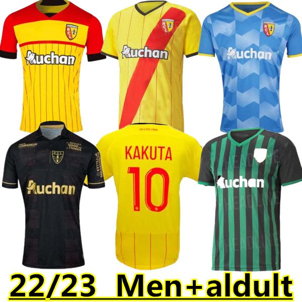 maillot de foot rc lens soccer jerseys home kakuta ganago sotoca fofana frankowski doucoure kalimuendo 2022 2023 football shirts men kids ki, Black;yellow
maillot de foot rc lens soccer jerseys home kakuta ganago sotoca fofana frankowski doucoure kalimuendo 2022 2023 football shirts men kids ki, Black;yellow