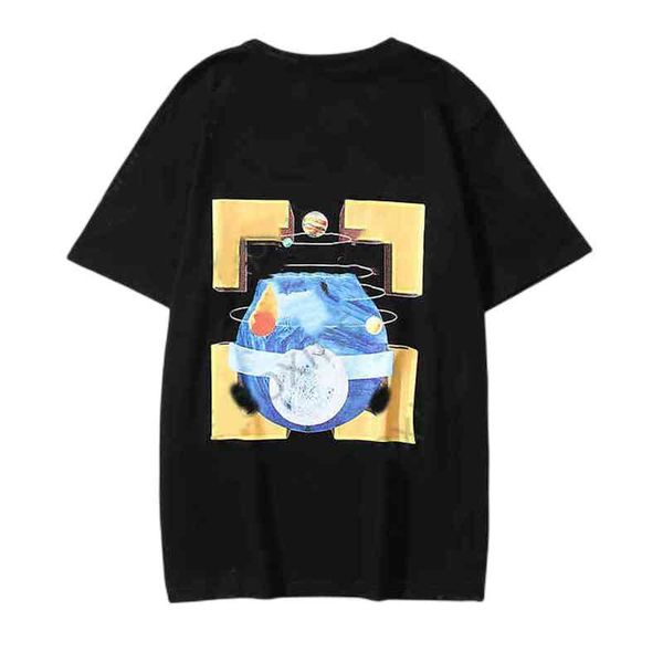 off men's t-shirts offs high street hip hop space printed short couple loose half sleeve t-shirt fashion letter x the back print, White;black
off men's t-shirts offs high street hip hop space printed short couple loose half sleeve t-shirt fashion letter x the back print, White;black