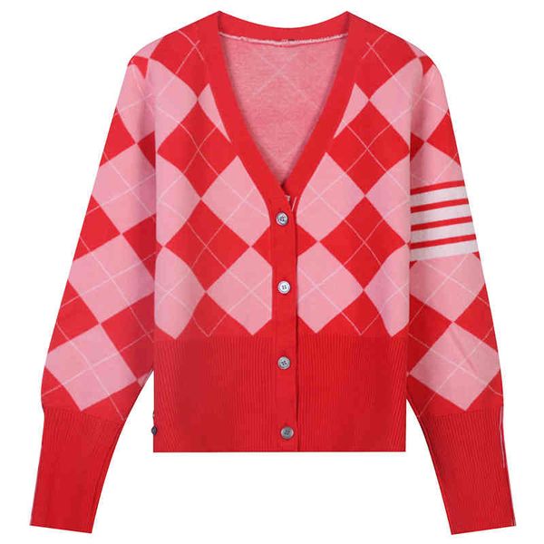 women's sweaters autumn and winter women's classic tb stripe diamond jacquard british academy slim fit v-neck knitted cardigan twz, White;black
women's sweaters autumn and winter women's classic tb stripe diamond jacquard british academy slim fit v-neck knitted cardigan twz, White;black
