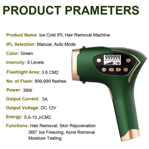2022 ice cool ipl laser hair removal machine permanent painless ipl epilator electric bikini trimmer for women depilador a laser
2022 ice cool ipl laser hair removal machine permanent painless ipl epilator electric bikini trimmer for women depilador a laser