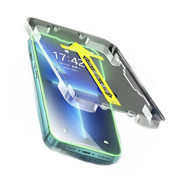 lazy operation one button install tempered glass phone screen protector for iphone 12 13 pro max 11 xs xr luminous full coverage scratch res lazy operation one button install tempered glass phone screen protector for iphone 12 13 pro max 11 xs xr luminous full coverage scratch res