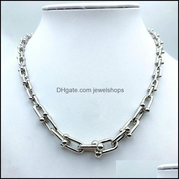 chains women 925 sterling sier hardwear series graduated link necklace charm u type necklaces luxury brandif jewelry drop delivery 2021 pe, Silver
chains women 925 sterling sier hardwear series graduated link necklace charm u type necklaces luxury brandif jewelry drop delivery 2021 pe, Silver