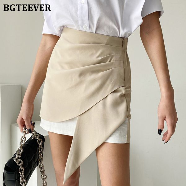 elegant chic elastic high waist women skirt summer slim ruched irregular mini skirts female 2021, Black
elegant chic elastic high waist women skirt summer slim ruched irregular mini skirts female 2021, Black