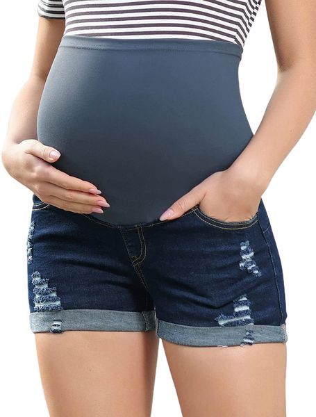 maternity scratched denim shorts high waist skinny shorts with pockets i2mo#, White;black
maternity scratched denim shorts high waist skinny shorts with pockets i2mo#, White;black