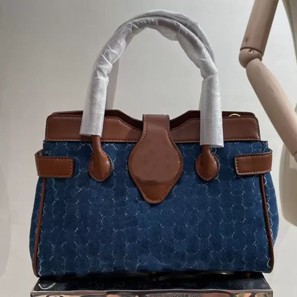 denim canvas handbag lady tote bag patchwork color shoulder bags classic letter removable strap golden hardware handbags purse
denim canvas handbag lady tote bag patchwork color shoulder bags classic letter removable strap golden hardware handbags purse