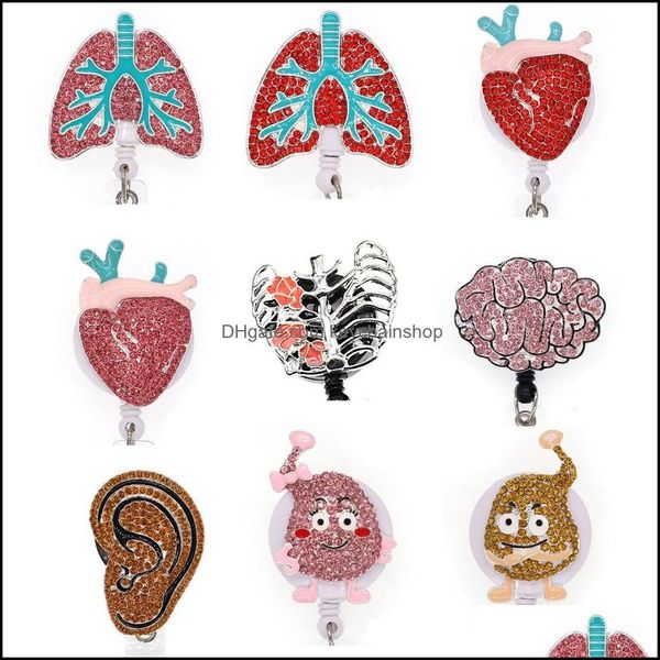 key rings jewelry new arrival crystal rhinestone enamel organs lungs kidneys heart medical nurse retractable working id badge holder reel dr, Slivery;golden
key rings jewelry new arrival crystal rhinestone enamel organs lungs kidneys heart medical nurse retractable working id badge holder reel dr, Slivery;golden