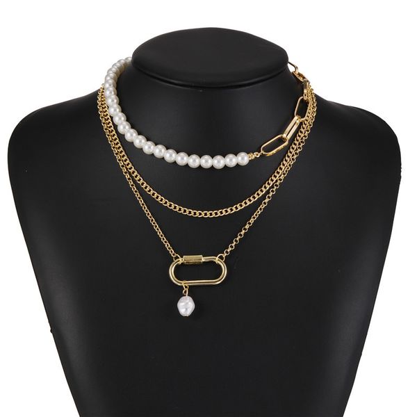 tennis graduated european and american net red wind retro dignified hollow necklace personality simple asymmetric imitation pearl square pen, Black
tennis graduated european and american net red wind retro dignified hollow necklace personality simple asymmetric imitation pearl square pen, Black