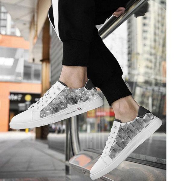 sneakers men shoes pu leather color blocking round toe flat classic fashion printing versatile sports casual shoes dp254, Black
sneakers men shoes pu leather color blocking round toe flat classic fashion printing versatile sports casual shoes dp254, Black