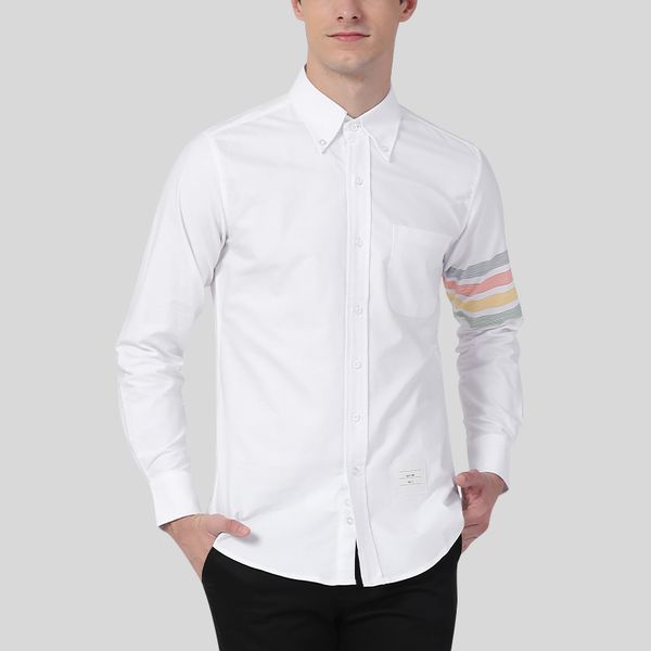 2022 fashion spring designer men causal shirt long sleeve custom multicolor stripes clothing women blouses oxford cotton office wholesale sh, White;black
2022 fashion spring designer men causal shirt long sleeve custom multicolor stripes clothing women blouses oxford cotton office wholesale sh, White;black
