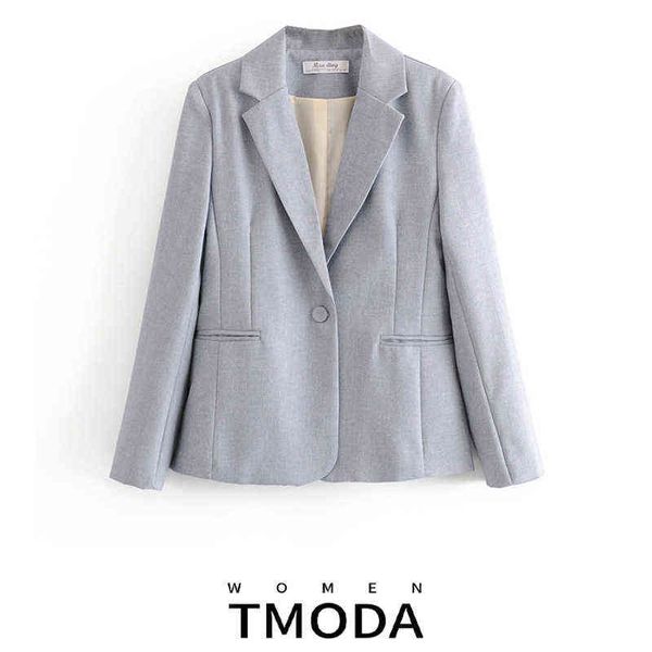 suit tmoda626 women 2022 fashion office wear single button blazer jacket vintag, White;black
suit tmoda626 women 2022 fashion office wear single button blazer jacket vintag, White;black