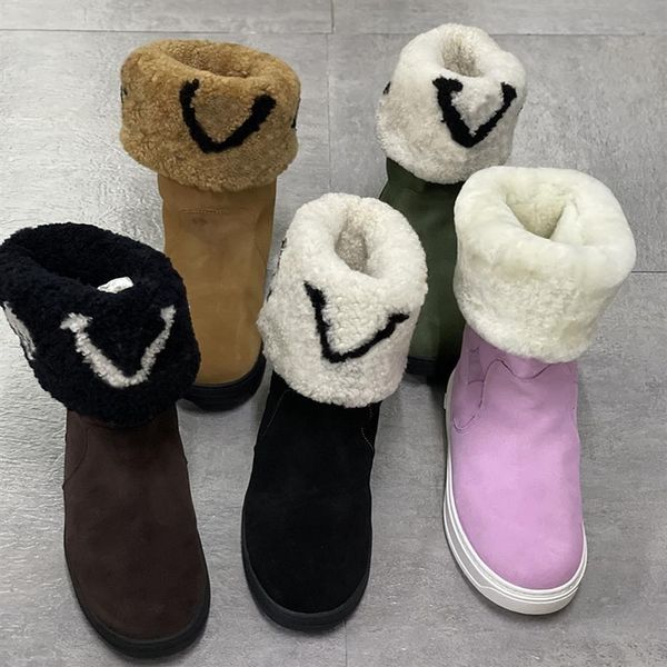designer snow boot women snowdrop flat ankle boots soft wool fur suede leather shoes winter martin boots printing over the knee bo247n, Black
designer snow boot women snowdrop flat ankle boots soft wool fur suede leather shoes winter martin boots printing over the knee bo247n, Black