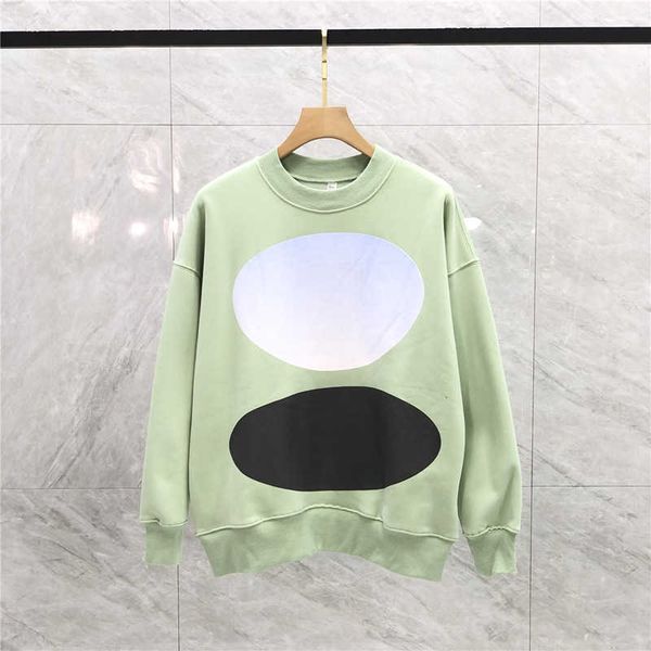 22fw autumn winter double circle hoodie foaming letter plush men women round neck sweater, Black
22fw autumn winter double circle hoodie foaming letter plush men women round neck sweater, Black