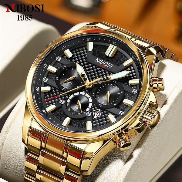 nibosi luxury gold mens watch fashion quartz wristwatch sports chronograph military waterproof clock date watch for men 220407, Slivery;brown
nibosi luxury gold mens watch fashion quartz wristwatch sports chronograph military waterproof clock date watch for men 220407, Slivery;brown