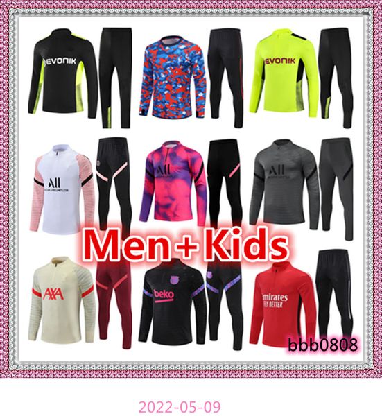 2021 2022 mens + kids tracksuit football tracksuits jerseys kits 21 22 soccer training suit jogging jacket sets chandal futbol survetement f, Black
2021 2022 mens + kids tracksuit football tracksuits jerseys kits 21 22 soccer training suit jogging jacket sets chandal futbol survetement f, Black