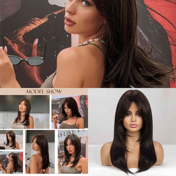 nxy henry margu natural layered synthetic wigs for black women long straight dark brown wig with bangs heat resistant cosplay fake 220622
nxy henry margu natural layered synthetic wigs for black women long straight dark brown wig with bangs heat resistant cosplay fake 220622