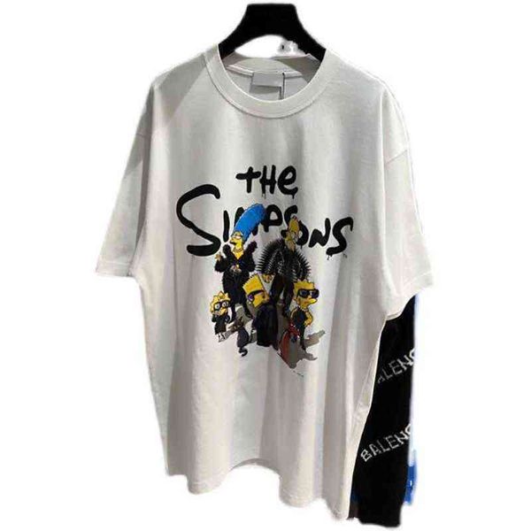 8hyb 2022 spring and summer new products paris simpson printing co branded couple short sleeve t-shirt ins net red same trend, White;black
8hyb 2022 spring and summer new products paris simpson printing co branded couple short sleeve t-shirt ins net red same trend, White;black
