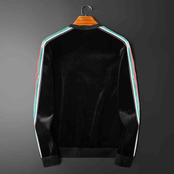 men's luxury fashion brands menswear and new leisure thickened sweater, Black