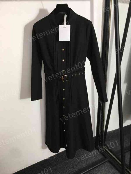designer womens dresses fashion brand high-end temperament black slim button-decorated pleated dress luxury women clothing casual dresses on, Black;gray
designer womens dresses fashion brand high-end temperament black slim button-decorated pleated dress luxury women clothing casual dresses on, Black;gray
