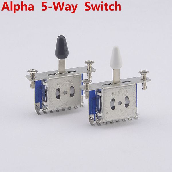 1 piece alpha 5-way swith / electric guitar pickup selector switch
1 piece alpha 5-way swith / electric guitar pickup selector switch
