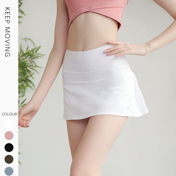 2022 new lu pleated sports skirt student fitness tennis skirt dress quick-drying double-layer anti-exposure gym leggings womens yoga, Black
2022 new lu pleated sports skirt student fitness tennis skirt dress quick-drying double-layer anti-exposure gym leggings womens yoga, Black