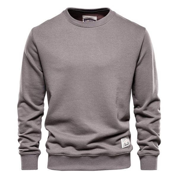 aiopeson streetwear cotton men's sweatshirt casual solid color long sleeve spring men quality classic mens clothes 220406, Black
aiopeson streetwear cotton men's sweatshirt casual solid color long sleeve spring men quality classic mens clothes 220406, Black