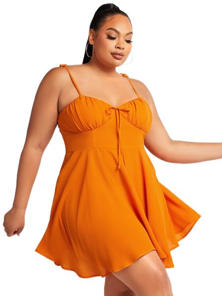 sxy plus ruched bust cami dress b4dy#, Black 
sxy plus ruched bust cami dress b4dy#, Black