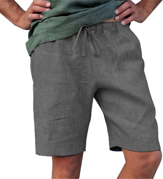 men's linen casual elastic shorts waist daily shorts with drawstring j7l5#, White;black
men's linen casual elastic shorts waist daily shorts with drawstring j7l5#, White;black