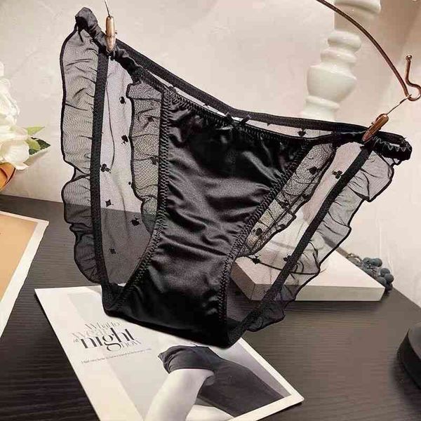 lace underwear women's soft milk silk low waist sweet mh breathable cotton crotch ribbon briefs, Black;white
lace underwear women's soft milk silk low waist sweet mh breathable cotton crotch ribbon briefs, Black;white
