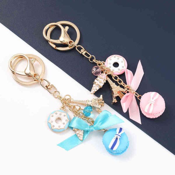 pauli manfi fashion metal macaron donut tower keychain women's popular backpack pendant key ring campus accessories aa220318, Silver
pauli manfi fashion metal macaron donut tower keychain women's popular backpack pendant key ring campus accessories aa220318, Silver