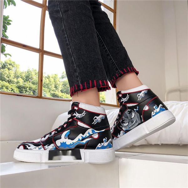 2022 vulcanized anime one piece luffy cartoon male sneakers women flats high female casual shoes man boy sneakers men quality boots basketba, Black
2022 vulcanized anime one piece luffy cartoon male sneakers women flats high female casual shoes man boy sneakers men quality boots basketba, Black