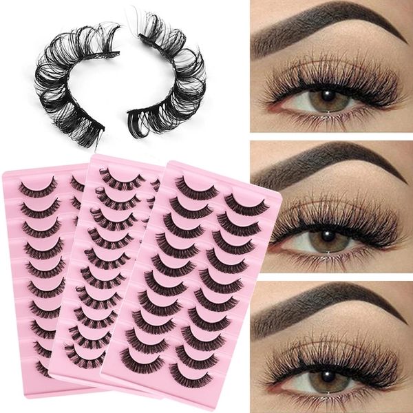 10 pairs 3d faux mink eyelashes fluffy soft wispy russian volume thick false eyelashes reusable lashes makeup
10 pairs 3d faux mink eyelashes fluffy soft wispy russian volume thick false eyelashes reusable lashes makeup