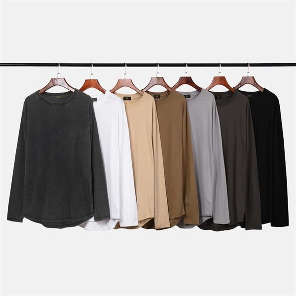 men's t-shirts kanye's same style high street washing old oversize loose arc hem bottomed shirt long sleeve t-shirt men's os8, White;black
men's t-shirts kanye's same style high street washing old oversize loose arc hem bottomed shirt long sleeve t-shirt men's os8, White;black