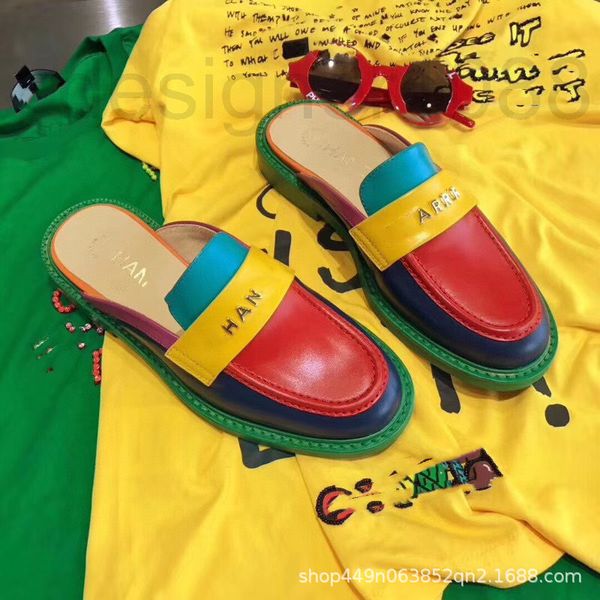 dress shoes designer xiaoxiangjia rainbow color matching lefu shoes 2022 spring and summer new student style clothes lazy half drag women�, Black
dress shoes designer xiaoxiangjia rainbow color matching lefu shoes 2022 spring and summer new student style clothes lazy half drag women�, Black
