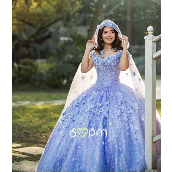 lanvender quinceanera dresses with cape clock 3d floral ruffles sweetheart lace-up back sweet 15 princess dress vestidos de quinceanera, Blue;red
lanvender quinceanera dresses with cape clock 3d floral ruffles sweetheart lace-up back sweet 15 princess dress vestidos de quinceanera, Blue;red