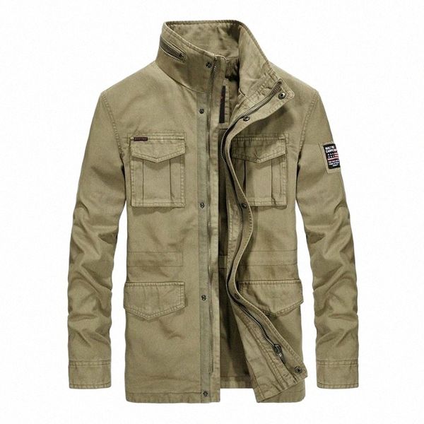 men's jackets quality brand cargo military jacket men autumn winter cotton multi-pocket outwear army mid-long coat male chaqueta hombre, Black;brown
men's jackets quality brand cargo military jacket men autumn winter cotton multi-pocket outwear army mid-long coat male chaqueta hombre, Black;brown