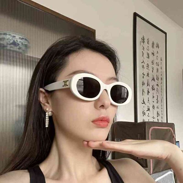 sunglasses triumphal arch women's tangtang same white oval sunglasses cl4s4, White;black 
sunglasses triumphal arch women's tangtang same white oval sunglasses cl4s4, White;black